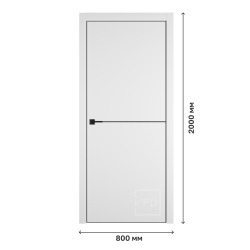 Дверное полотно Urban 1 Emalex Ice BM BEx4, 800х2000 мм
