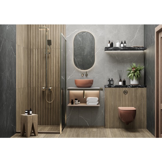 Delacora Rockstyle Gray WT93ROK15R Плитка настенная 300*900 (5 шт в уп/54  м в пал) #2