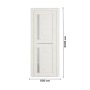 Дверь межкомнатная DK-Doors D-5 Эшвайт/Матовое стекло, 2000х600, Полотно