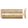 Плинтус напольный Decomaster Goldline 153-553 ДМ (95х12х2400мм)