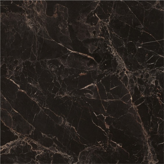 Фартук для кухни «Скиф» Мрамор марквина чёрный глянец арт. 020, 4200 x 600 x 6 мм #1