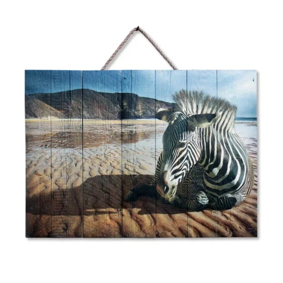 Картина "Зебра в пустыне" 70х50 см #1 Картина "Зебра в пустыне" 70х50 см #1