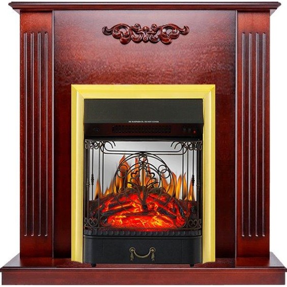 Каминокомплект Lumsden - Махагон коричневый антик с очагом Majestic FX M Brass #1