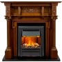 Каминокомплект Oxford - Орех с очагом Brookline Black