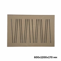 Короб-экран для батареи отопления «Абстракция» под покраску, 120х60х17 см