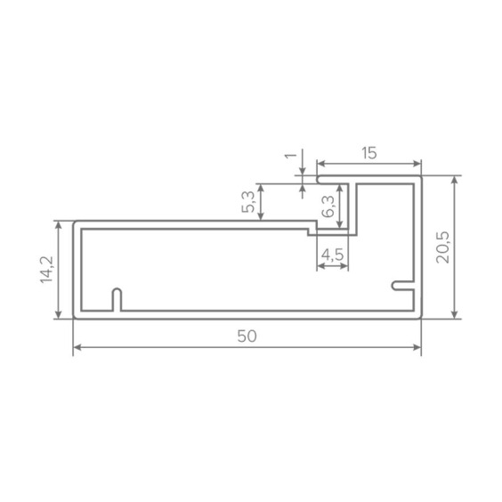 Профиль для фасадов AQ Frame Z-4 4000 мм, черный #2
