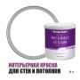 Краска водоэмульсионная для стен и потолков износостойкая матовая Profipaints Silver Interior Vision 9л, Белая