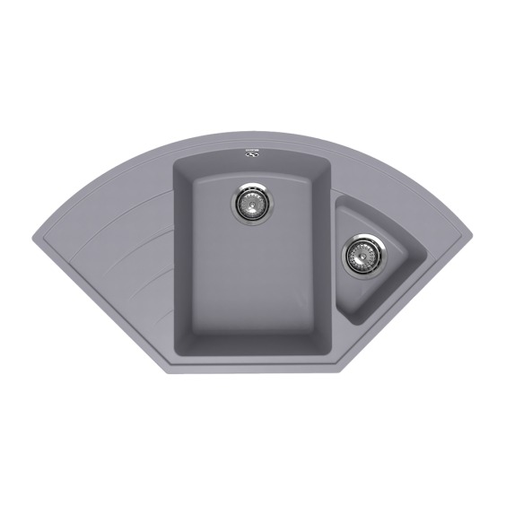 Мойка для кухни кварцевая Ulgran Quartz Marta 1000-05, бетон #1