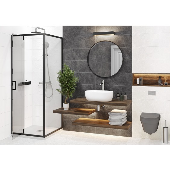 Delacora Grafito Dark WT15GRF07R Плитка настенная 246*740 (7 шт в уп/53,508 м в пал)  #2