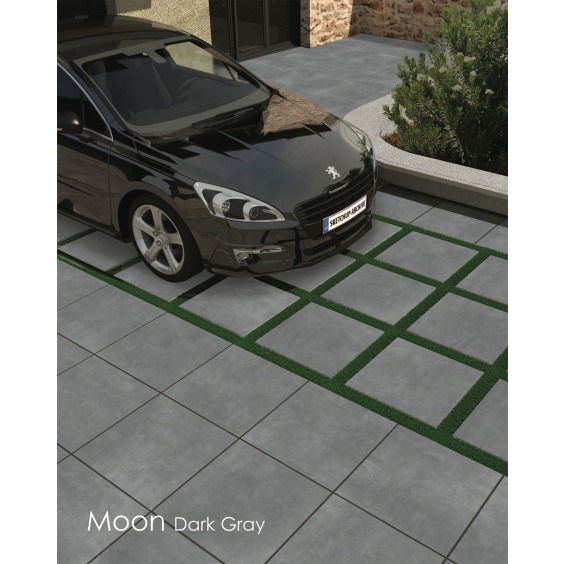 Утолщенный керамогранит Moon Black, 600х600х20 мм	 #2
