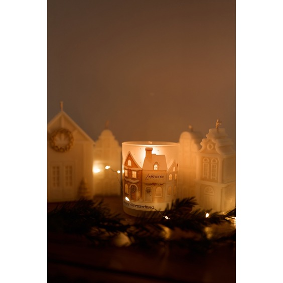 Свеча в стакане Winter wonderland [  Горячий глинтвейн ] #9