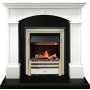 Каминокомплект Langford - Белый с черным с очагом Cavendish