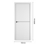 Дверное полотно Urban 1 Emalex Ice BM BEx4, 700х2000 мм
