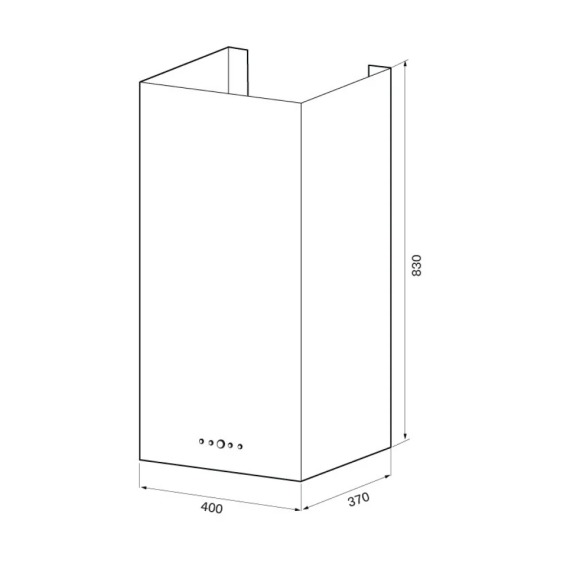 Krona steel Dita R 400 inox PB вытяжка кухонная #2