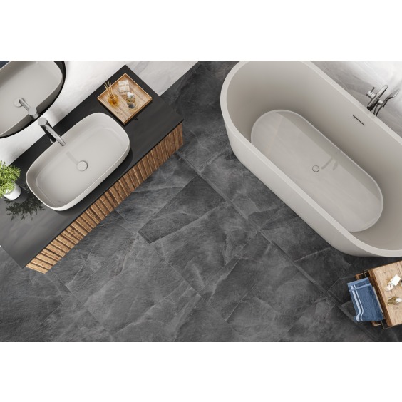 New Trend Salt Lead D60247M Керамогранит матовый карвинг 600*600 (4 шт в уп/43,2  м в пал) #2