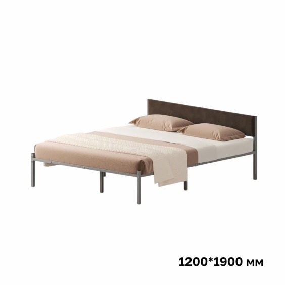 Комплект кровать Лофт 120х190 серый vel RS-32 120 #1