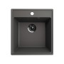 Кухонная мойка Ulgran Quartz Forte 460 квадратная-09 Асфальт