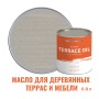 Масло для террас, деревянной мебели и детских площадок ProfiPaints Silver Terrace Oil 0.9 л, Серый