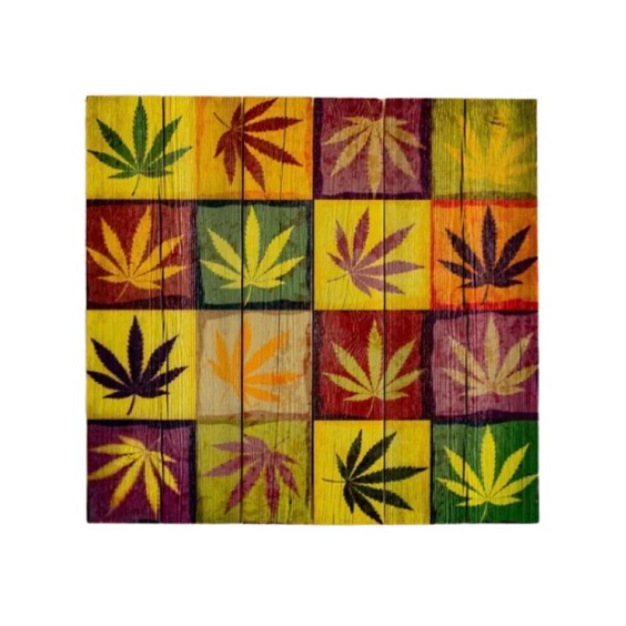Картина "Просто канабис", 60х60 см #1