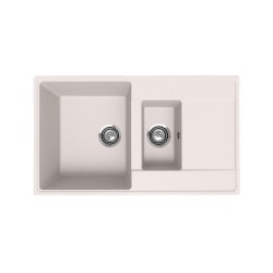 Мойка для кухни кварцевая Ulgran Quartz Prima 860-01, жасмин, 1,5 чаши