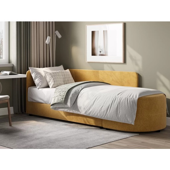 Прямой диван Стелс Горчичный, рогожка #4 Прямой диван Стелс Горчичный, рогожка #4