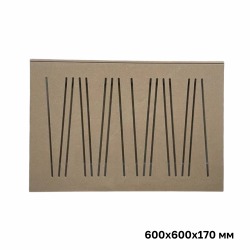 Короб-экран для батареи отопления «Абстракция» под покраску, 60х60х17 см