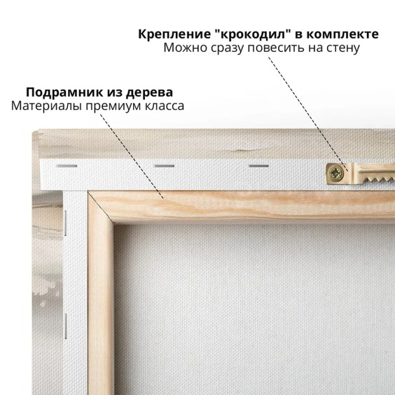 Интерьерная картина "Абстракция полей" на холсте, большая, размер 40х60 см #5