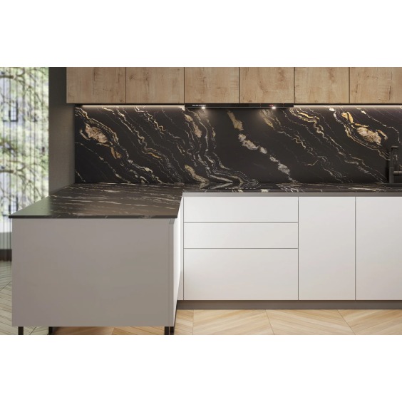 Фартук для кухни «Скиф» Сахара чёрная арт. 260, 3000 x 600 x 6 мм #2