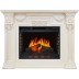 Каминокомплект London - Слоновая кость с патиной с очагом Vision 30 EF LED FX