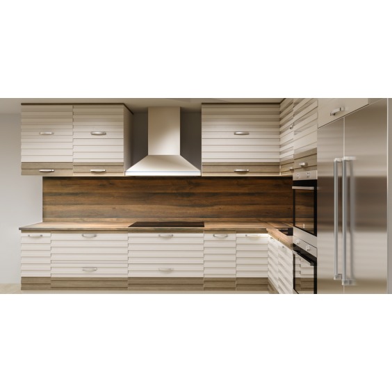 Фартук для кухни «Скиф» Дуб Корсика тёмный арт. 233, 3000 x 600 x 6 мм #2