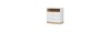 Комод 3 ящика Юкки КМ 3Я 900 (900х910х550) Фасад Белый/Корпус Дуб делано
