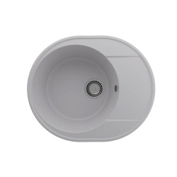 Мойка для кухни кварцевая Ulgran Quartz Nora 585-04, платина