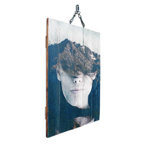 Картина "Экспозиция Девушка/горы 1" 40х60 см #2