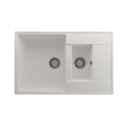Мойка для кухни кварцевая Ulgran Quartz Prima 780-01, жасмин, 1,5 чаши