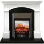 Каминокомплект Langford - Белый с черным с очагом Fobos FX M Black