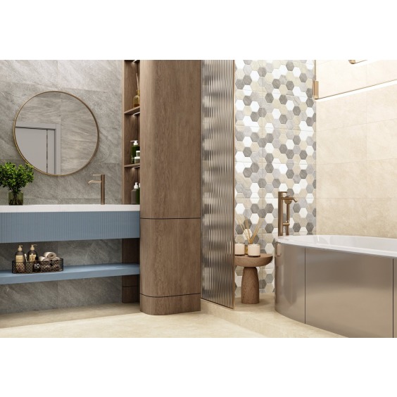 TWA3060SAV47 плитка облицовочная рельефная Alma Ceramica Savoy 300*600 (11 шт в уп/63,36 м в пал) #2