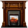 Каминокомплект Oxford - Орех с очагом Fobos FX M Black