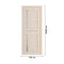 Дверь межкомнатная DK-Doors D-5 Беленый дуб/Матовое стекло, 2000х700, Полотно