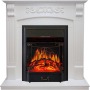Каминокомплект Sorrento - Белый дуб с очагом Majestic FX Black