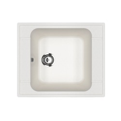 Мойка для кухни из искусственного камня Ulgran U-604-341, ультра-белый