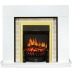 Каминокомплект Montana - Белый с очагом Fobos FX Brass