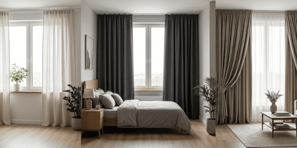 12 тканей для штор: что выбрать для кухни, спальни и гостиной