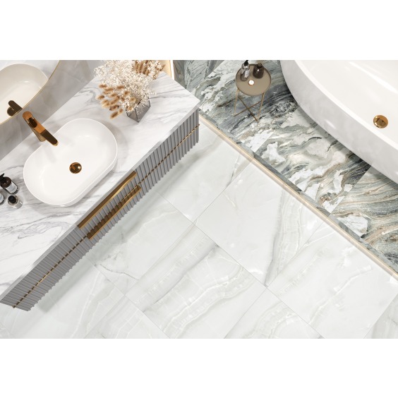 LCM 6060SWX00P Snow Onyx Керамогранит полированный 600*600 (4 шт в уп/57,60 м в пал) #2