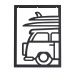  Картина Camper [ ретро-фургон с досками ], 43х33х2 см