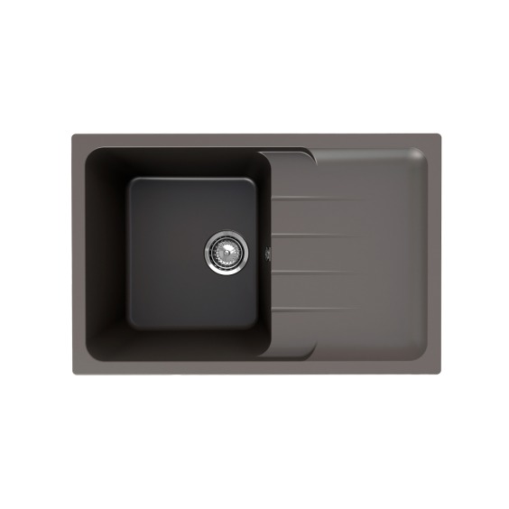 Мойка для кухни кварцевая Ulgran Quartz Gerda 780-09, асфальт #1