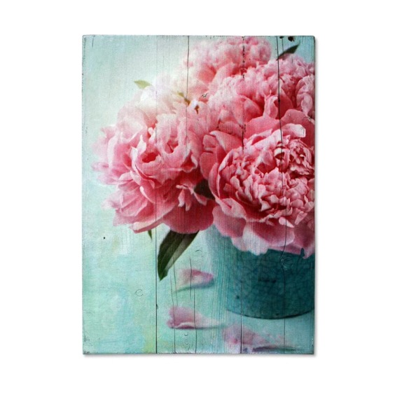 Картина "Розовые пионы в вазе" 30х40 см #1