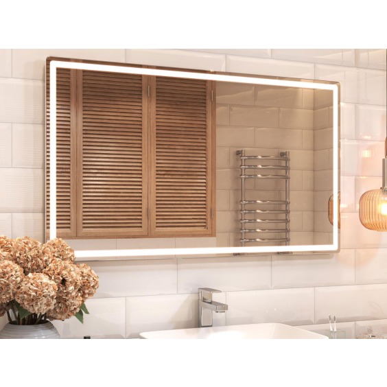 Зеркало LED Геометрия 120 см С функцией антизапотевания #4