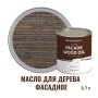 Масло для дерева фасадное атмосферостойкое ProfiPaints Silver Facade Wood Oil 2.7 л, Графитово-серый