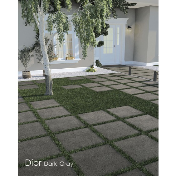 Утолщенный керамогранит Dior Dark Grey, 600х600х20 мм #2