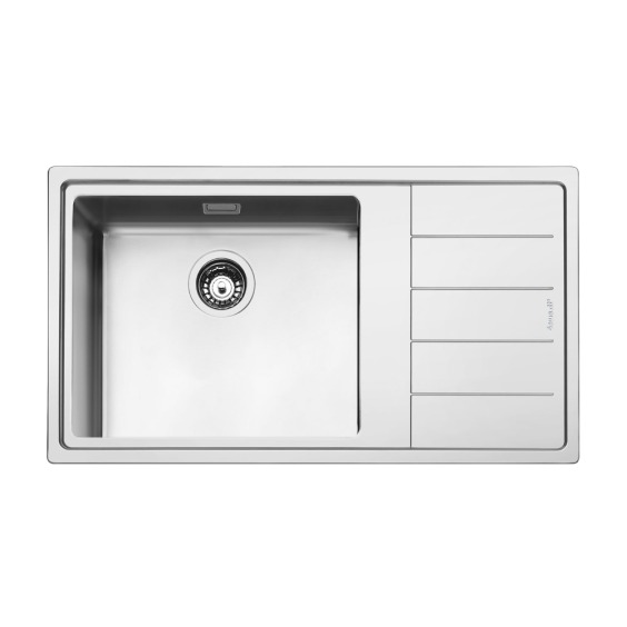 Smeg LFTG861D мойка установка с бортиком 1 мм необорачиваемая нержавеющая сталь матовая крыло справа #1
